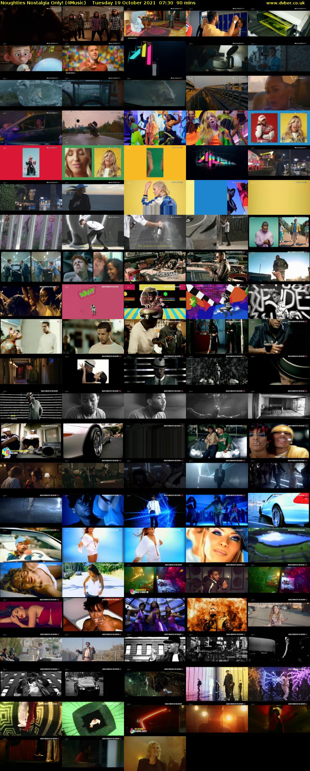 Noughties Nostalgia Only! (4Music) Tuesday 19 October 2021 07:30 - 09:00