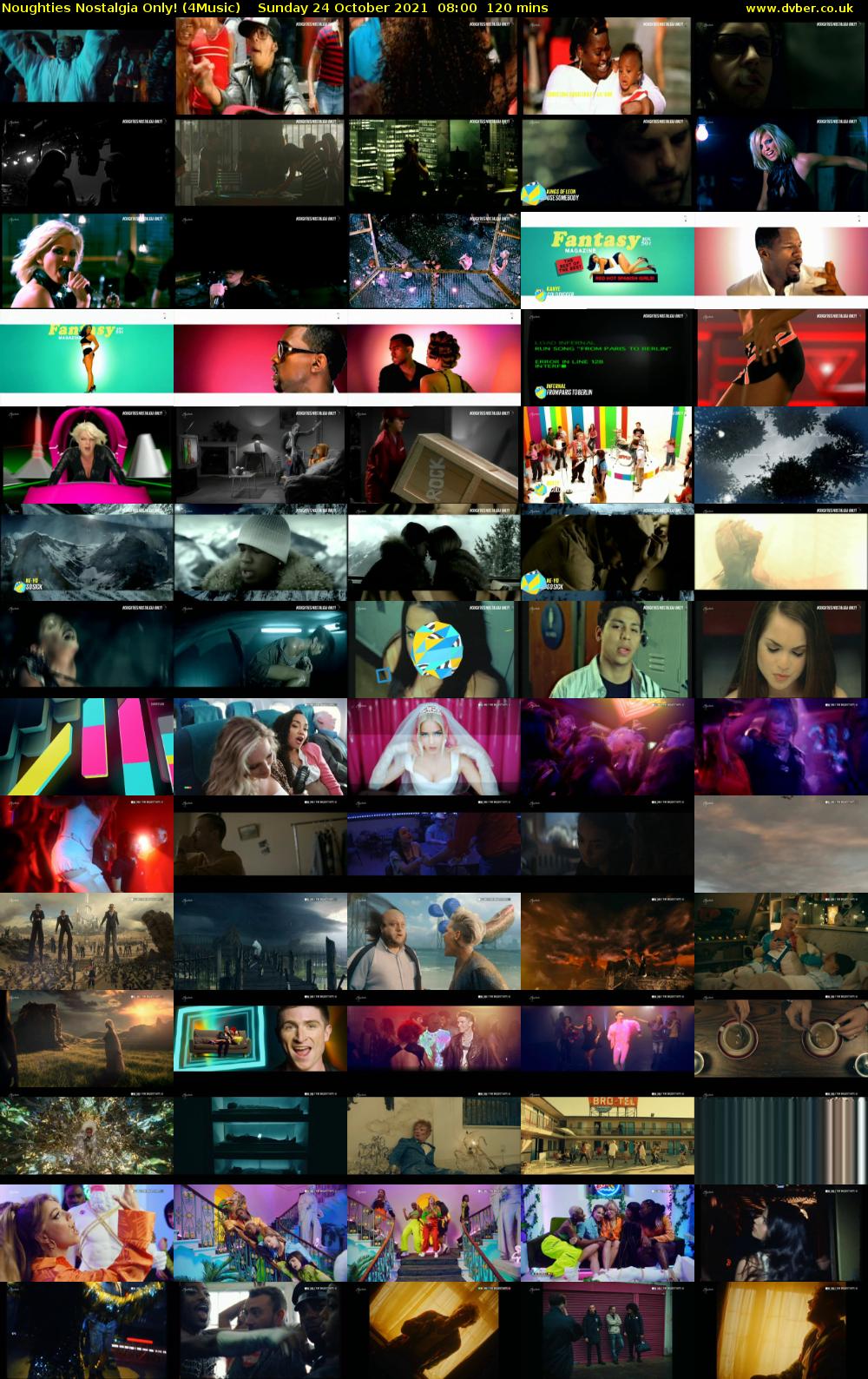 Noughties Nostalgia Only! (4Music) Sunday 24 October 2021 08:00 - 10:00