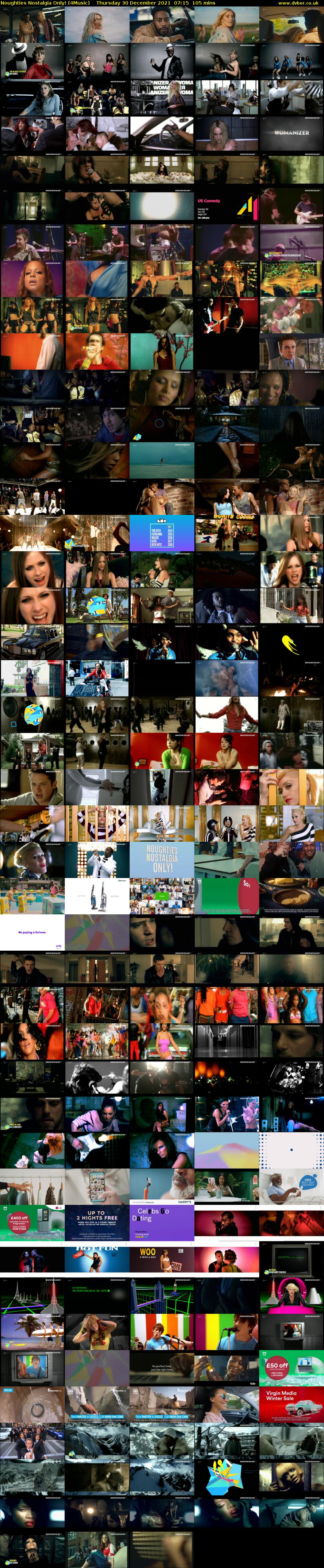 Noughties Nostalgia Only! (4Music) Thursday 30 December 2021 07:15 - 09:00