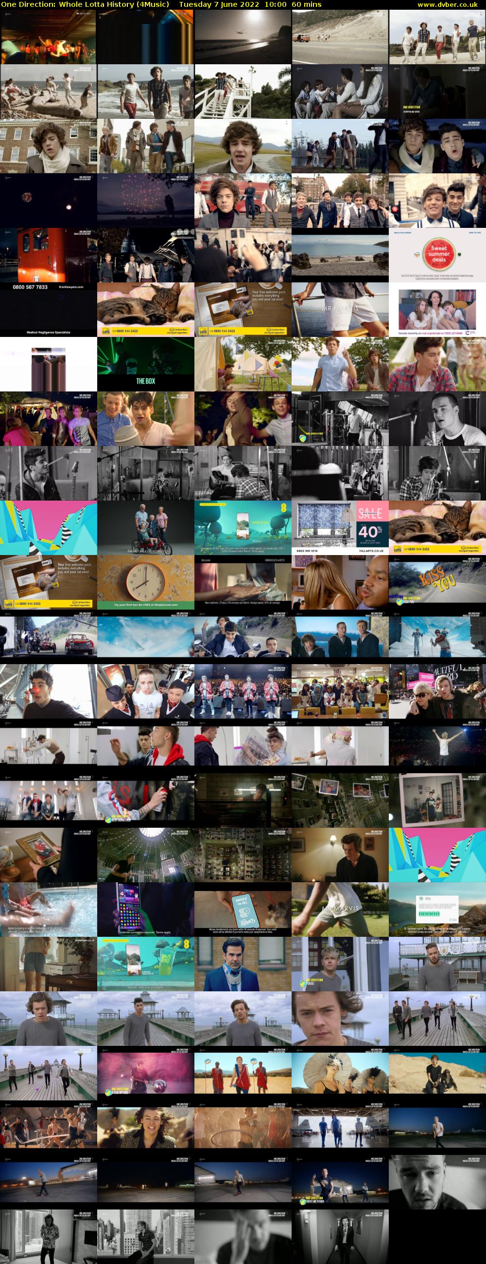 One Direction: Whole Lotta History (4Music) Tuesday 7 June 2022 10:00 - 11:00