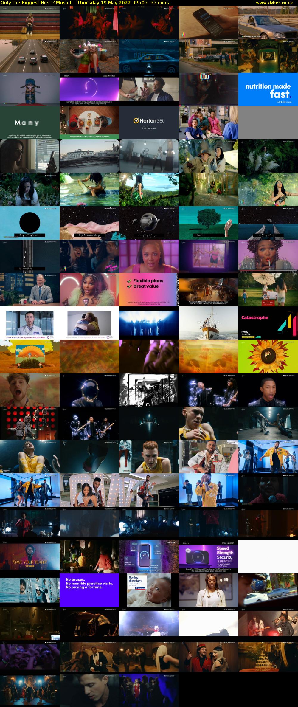 Only the Biggest Hits (4Music) Thursday 19 May 2022 09:05 - 10:00