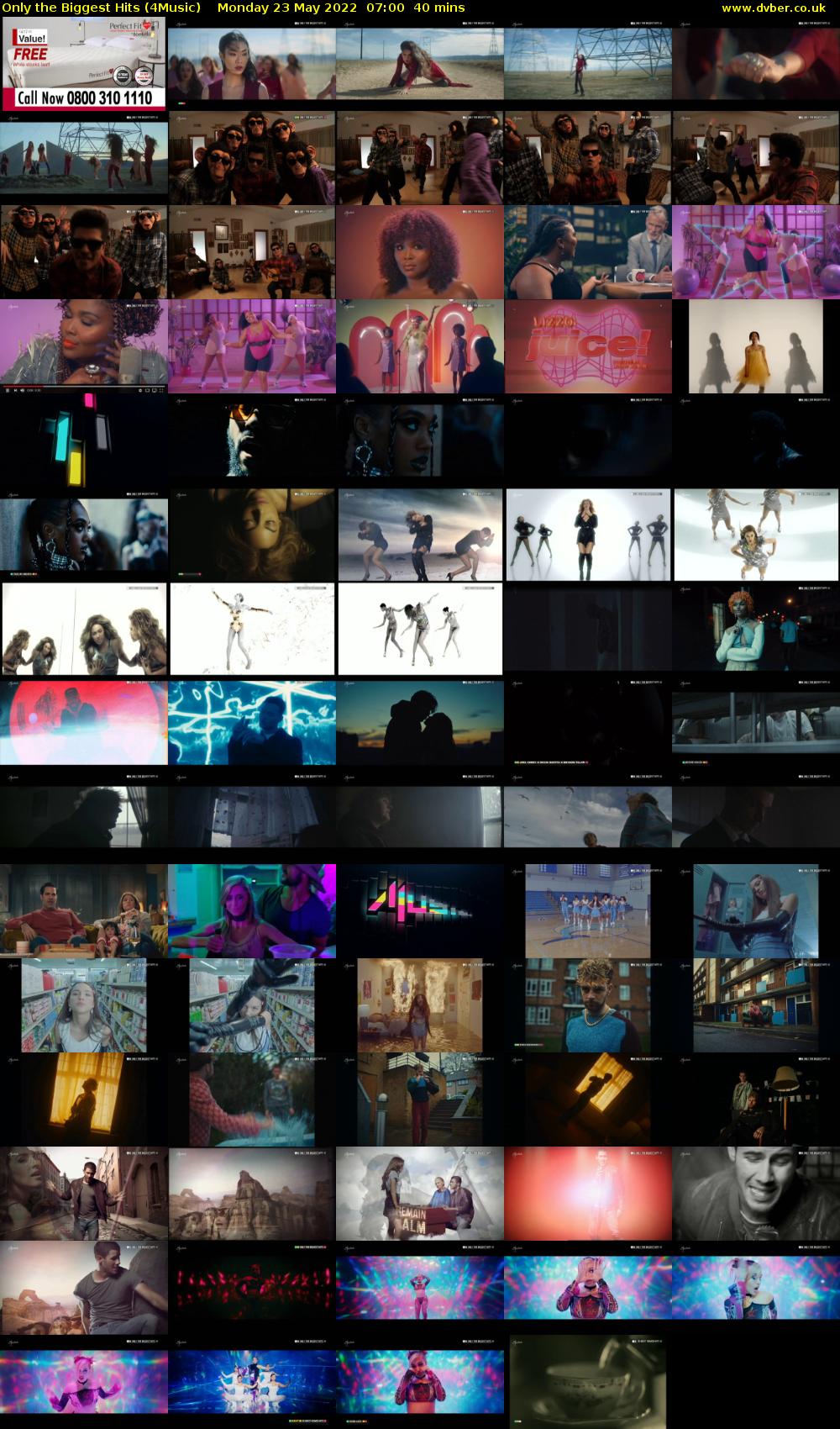 Only the Biggest Hits (4Music) Monday 23 May 2022 07:00 - 07:40