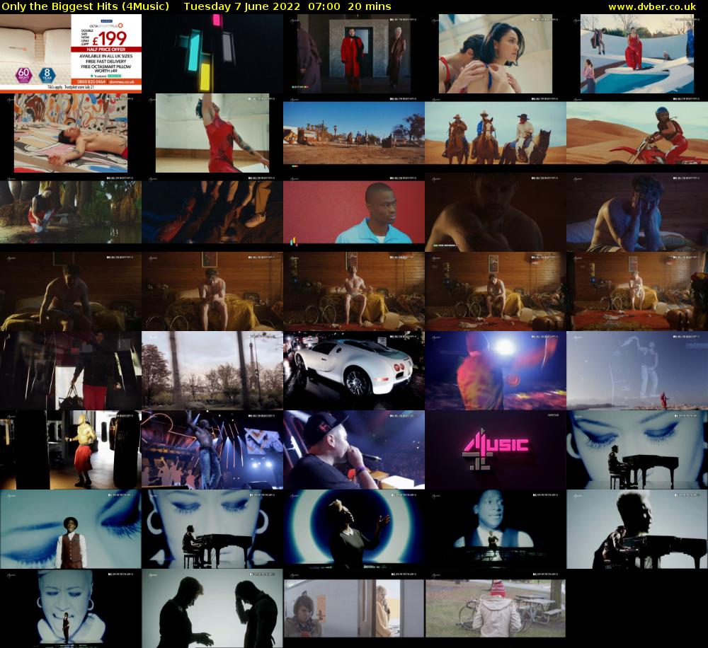 Only the Biggest Hits (4Music) Tuesday 7 June 2022 07:00 - 07:20