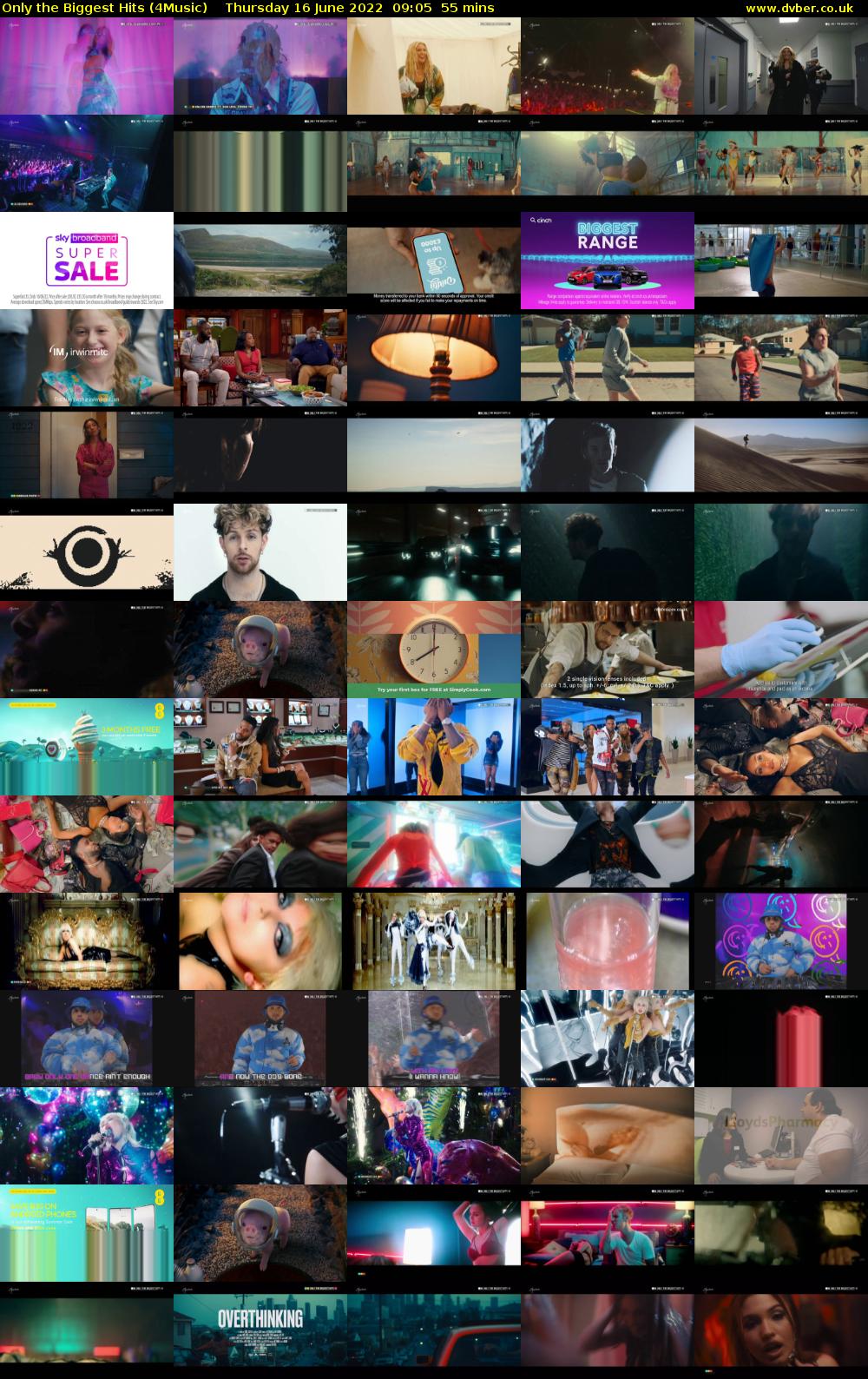 Only the Biggest Hits (4Music) Thursday 16 June 2022 09:05 - 10:00