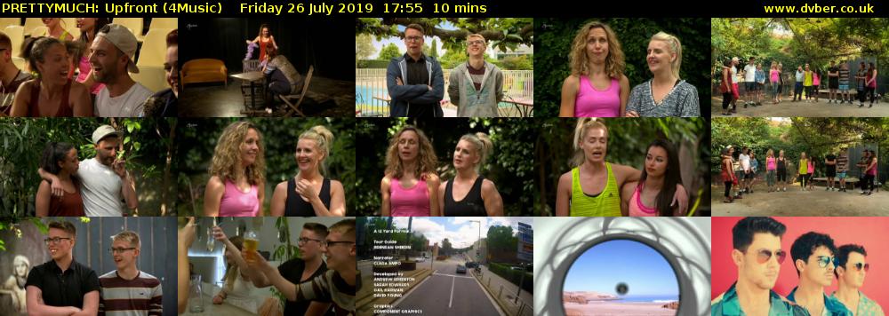 PRETTYMUCH: Upfront (4Music) Friday 26 July 2019 17:55 - 18:05