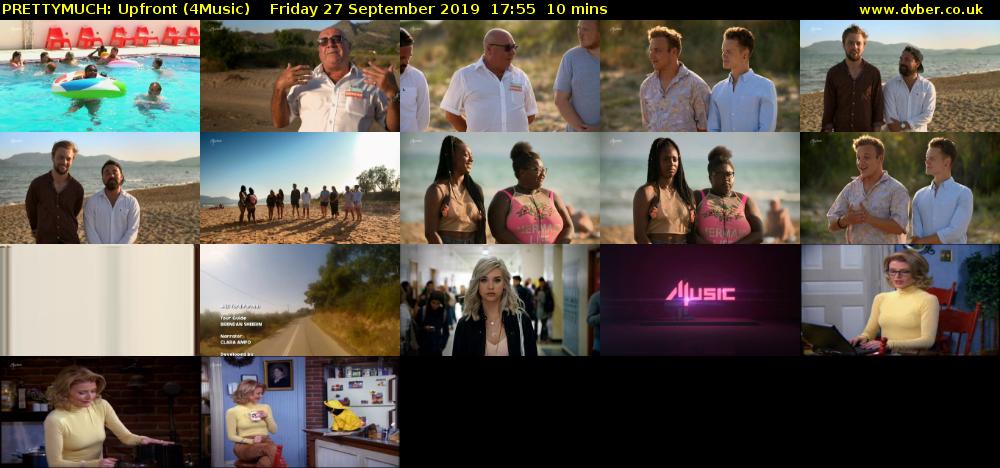PRETTYMUCH: Upfront (4Music) Friday 27 September 2019 17:55 - 18:05
