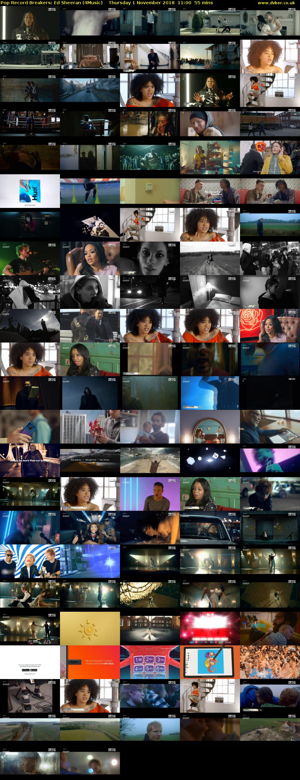 Pop Record Breakers: Ed Sheeran (4Music) Thursday 1 November 2018 11:00 - 11:55