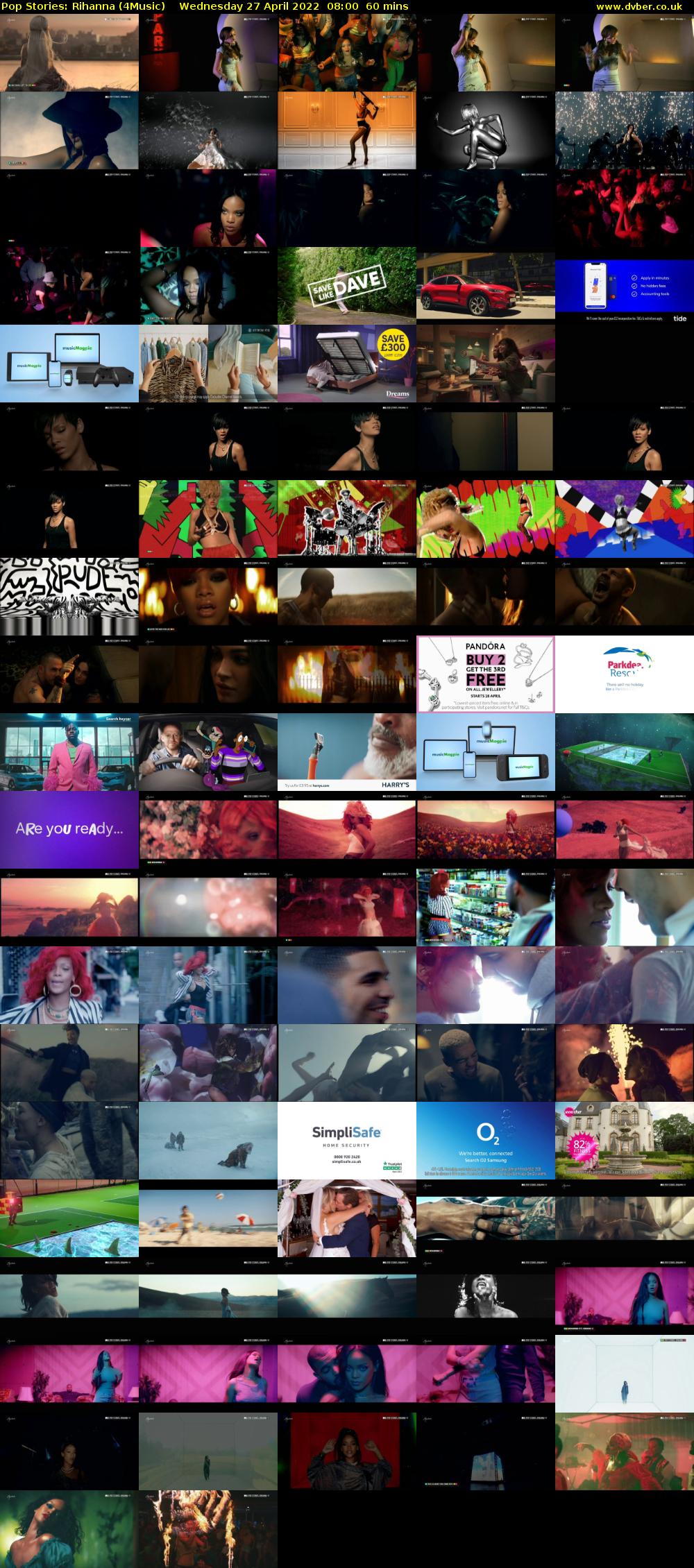 Pop Stories: Rihanna (4Music) Wednesday 27 April 2022 08:00 - 09:00
