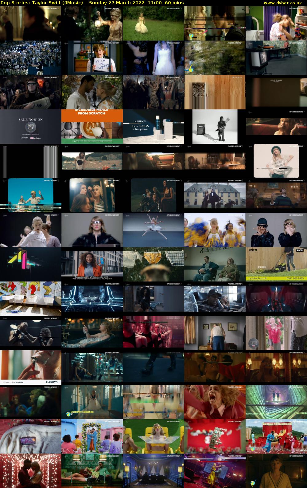 Pop Stories: Taylor Swift (4Music) Sunday 27 March 2022 11:00 - 12:00