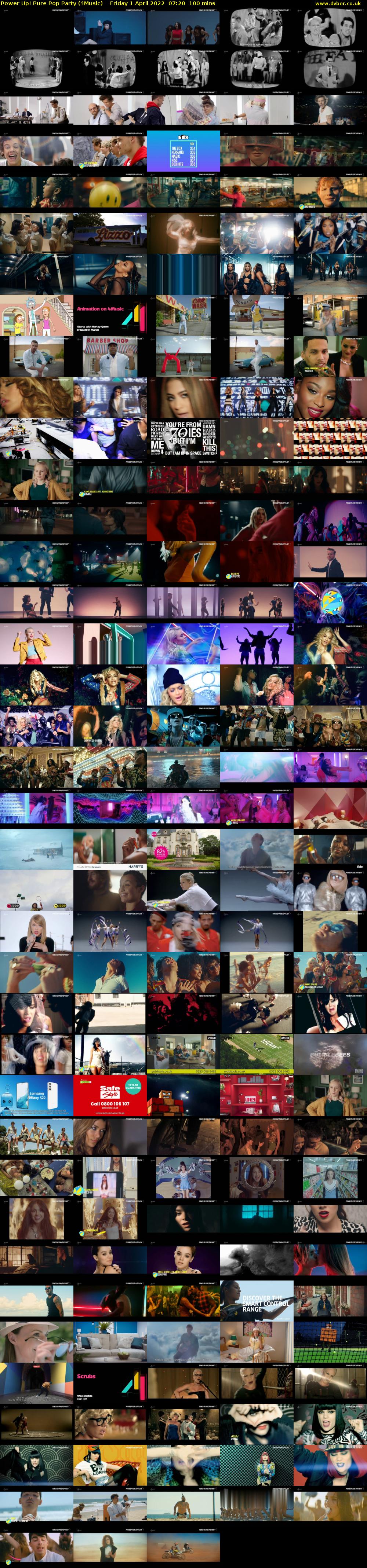 Power Up! Pure Pop Party (4Music) Friday 1 April 2022 07:20 - 09:00