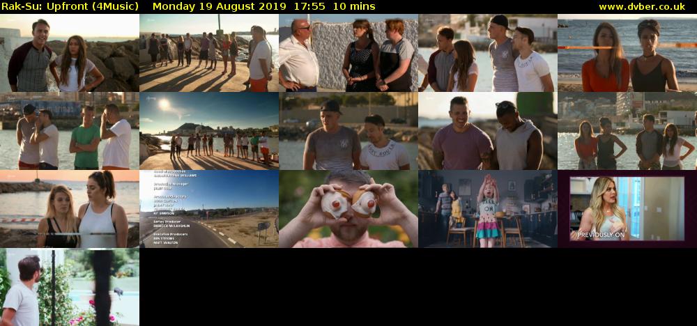 Rak-Su: Upfront (4Music) Monday 19 August 2019 17:55 - 18:05