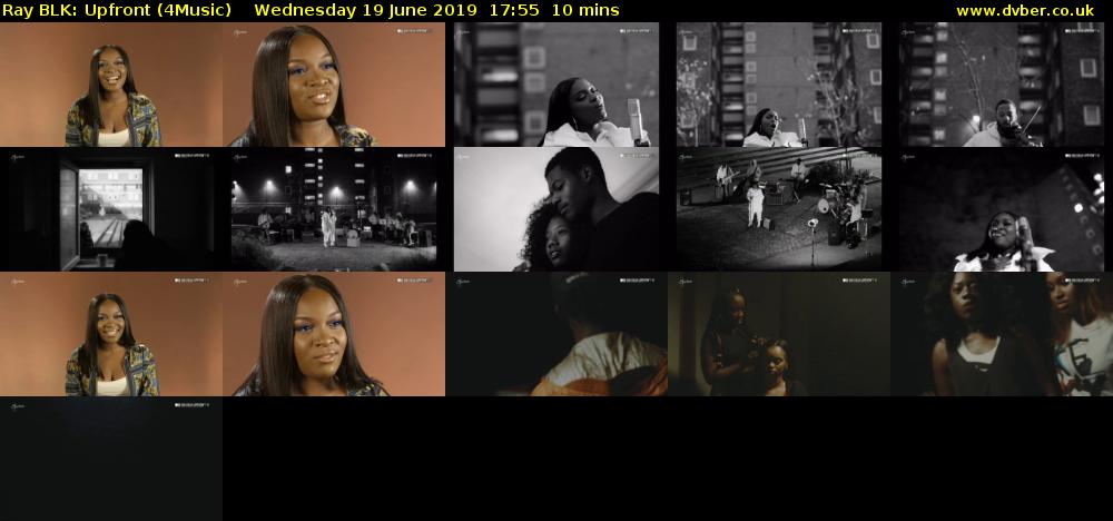 Ray BLK: Upfront (4Music) Wednesday 19 June 2019 17:55 - 18:05