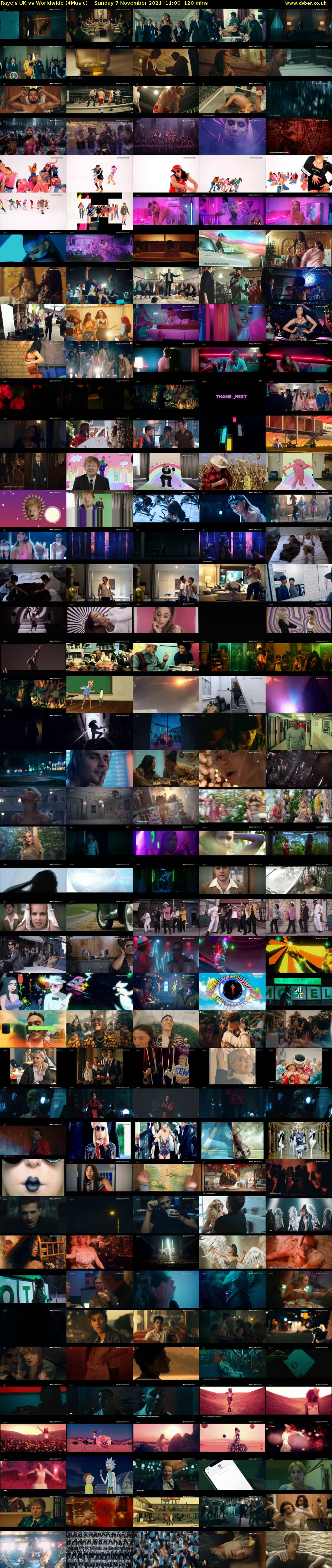 Raye's UK vs Worldwide (4Music) Sunday 7 November 2021 11:00 - 13:00