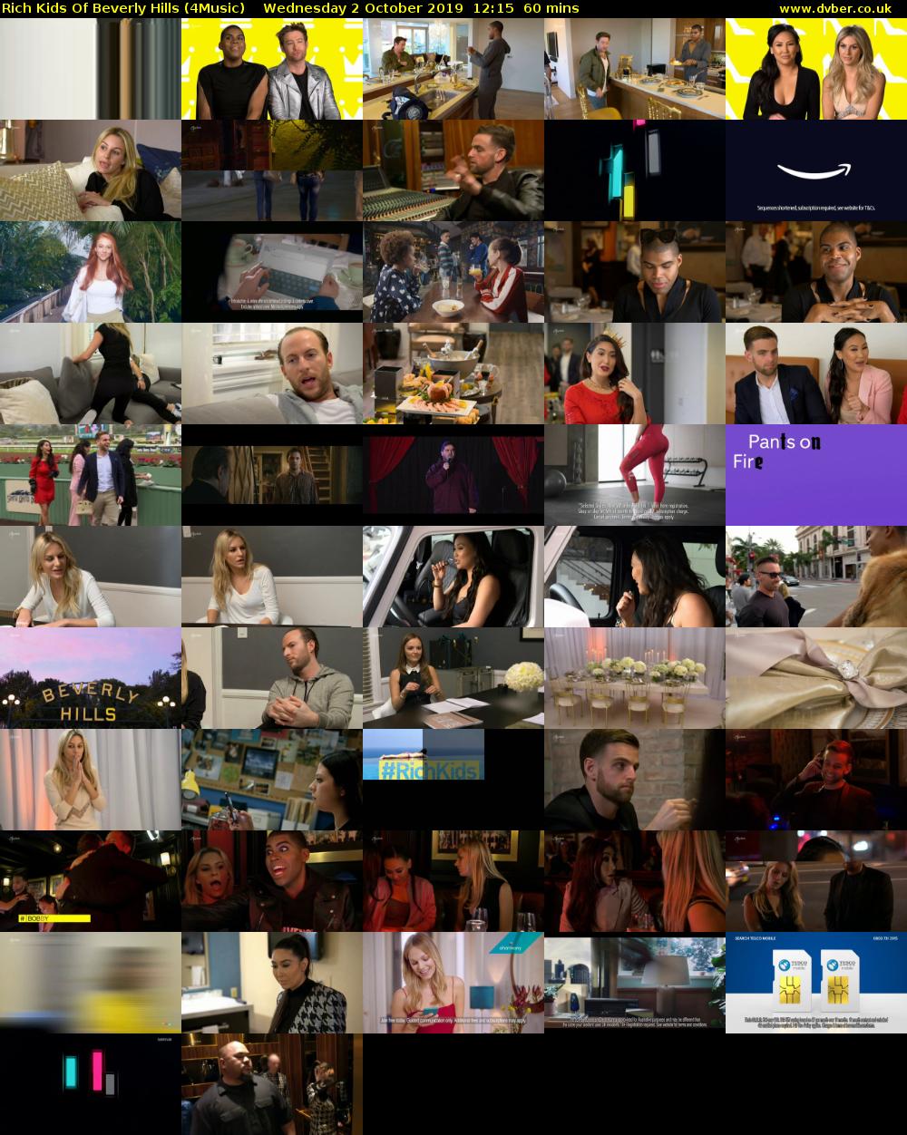 Rich Kids Of Beverly Hills (4Music) Wednesday 2 October 2019 12:15 - 13:15
