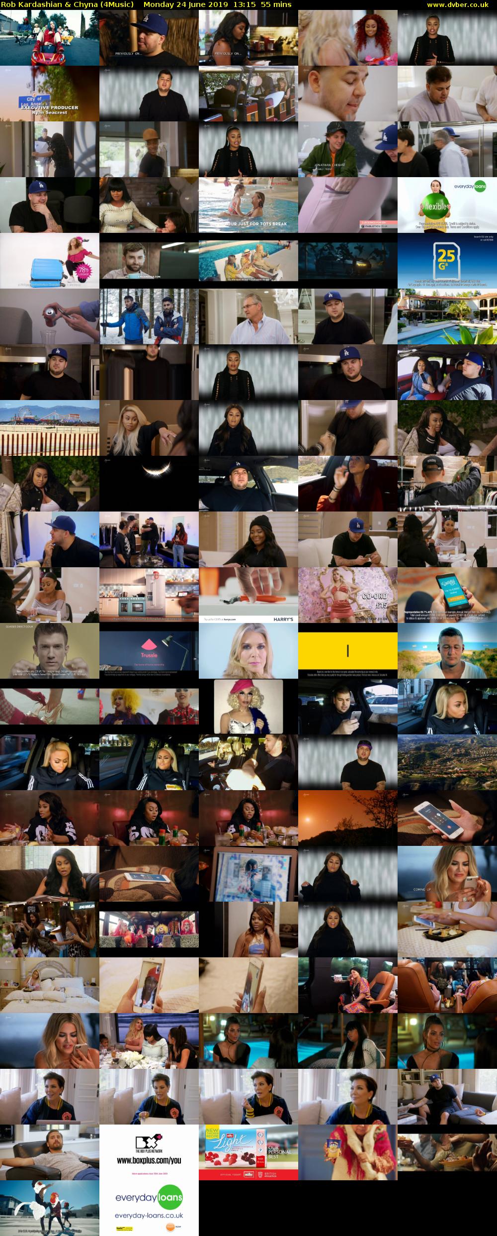 Rob Kardashian & Chyna (4Music) Monday 24 June 2019 13:15 - 14:10