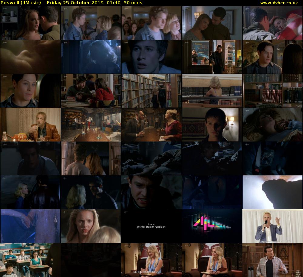 Roswell (4Music) Friday 25 October 2019 01:40 - 02:30