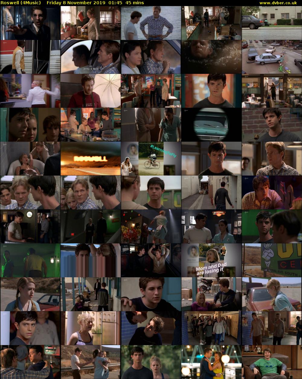 Roswell (4Music) Friday 8 November 2019 01:45 - 02:30