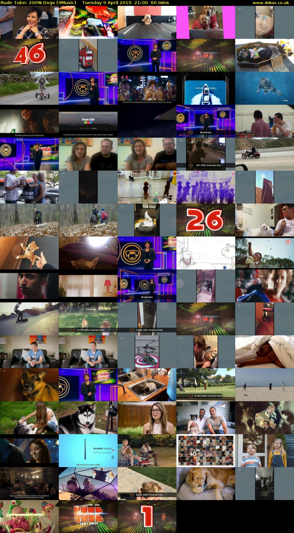 Rude Tube: 200% Dogs (4Music) Tuesday 9 April 2019 21:00 - 22:00