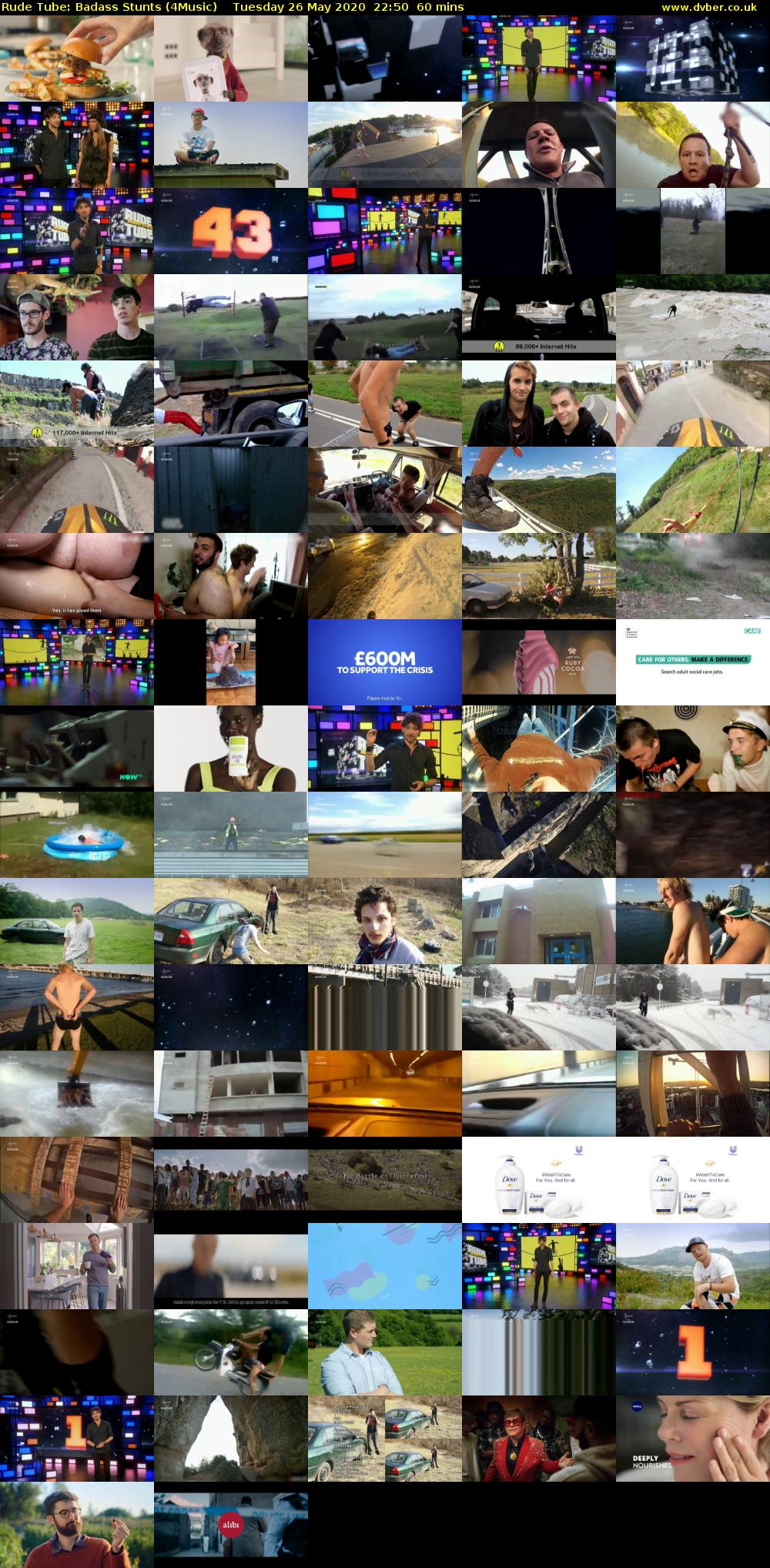 Rude Tube: Badass Stunts (4Music) Tuesday 26 May 2020 22:50 - 23:50