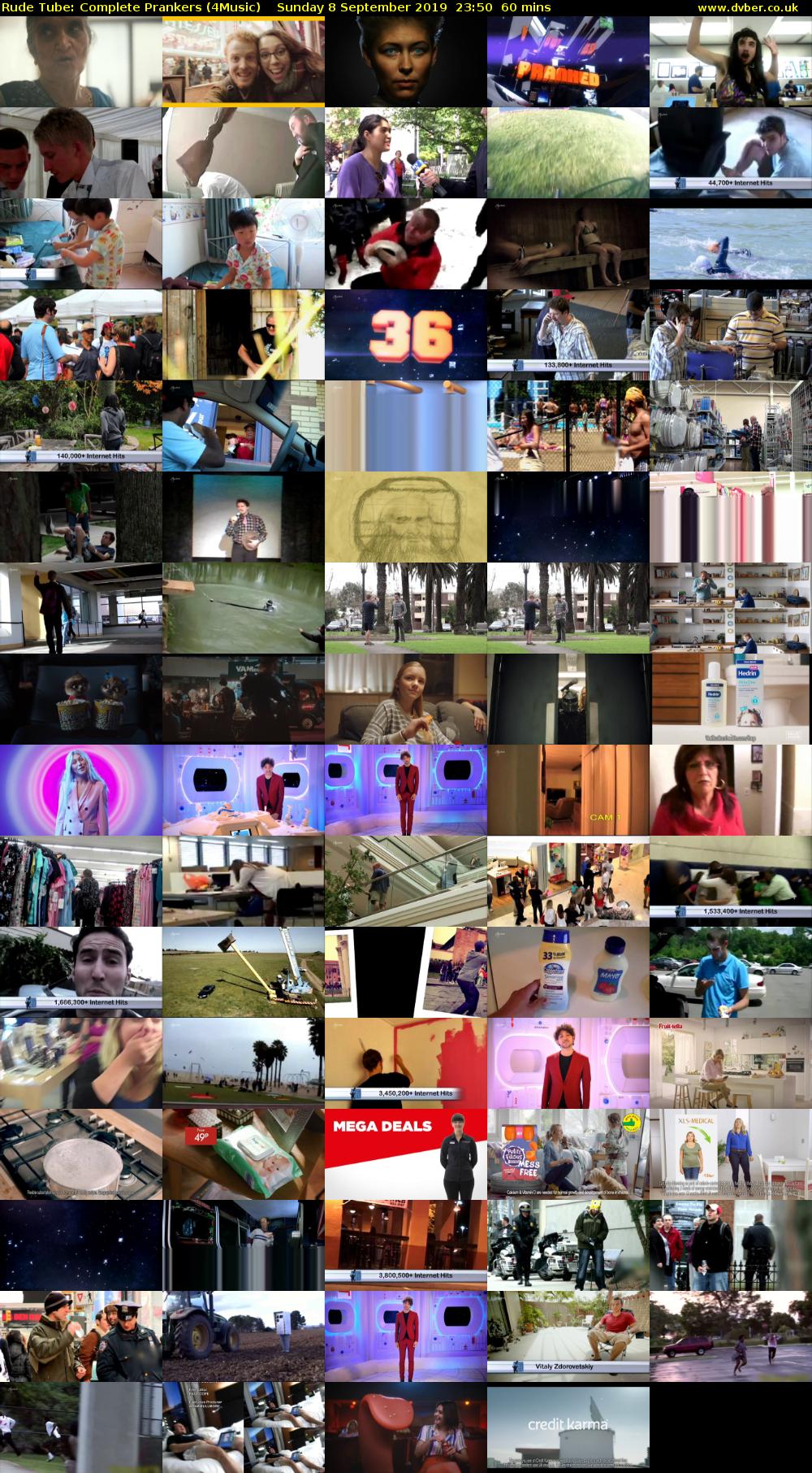 Rude Tube: Complete Prankers (4Music) Sunday 8 September 2019 23:50 - 00:50