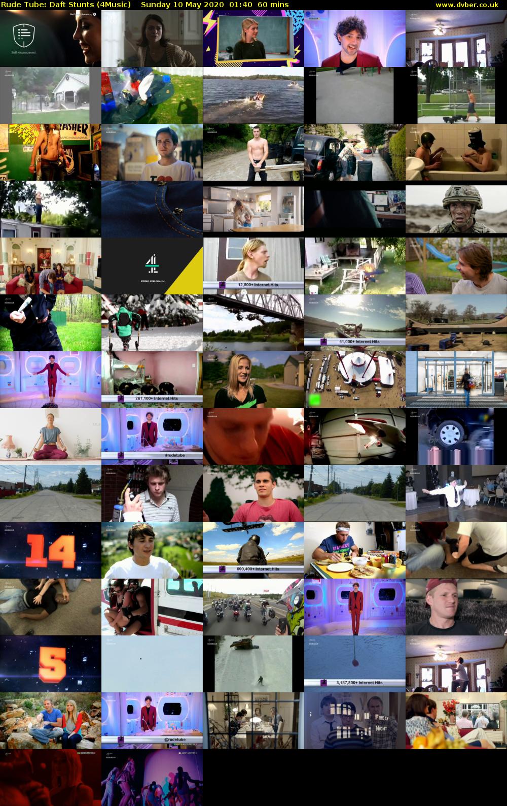 Rude Tube: Daft Stunts (4Music) Sunday 10 May 2020 01:40 - 02:40
