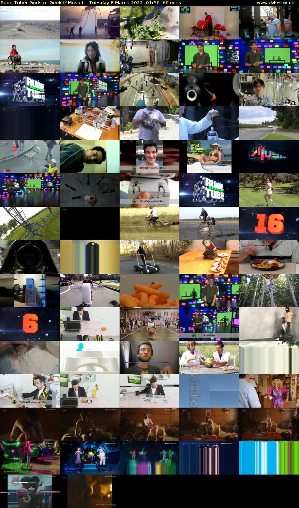 Rude Tube: Gods of Geek (4Music) Tuesday 8 March 2022 01:50 - 02:50