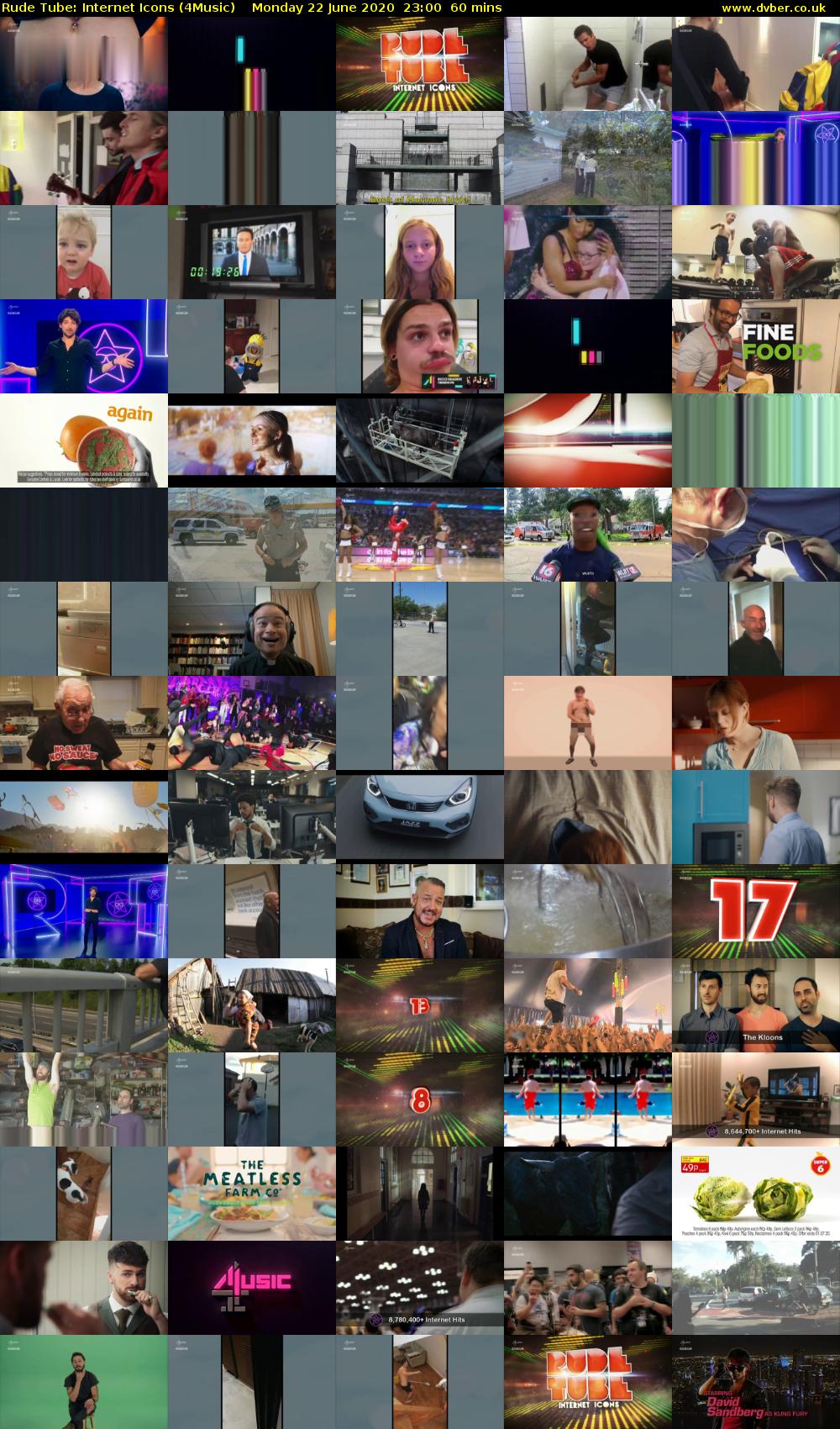 Rude Tube: Internet Icons (4Music) Monday 22 June 2020 23:00 - 00:00