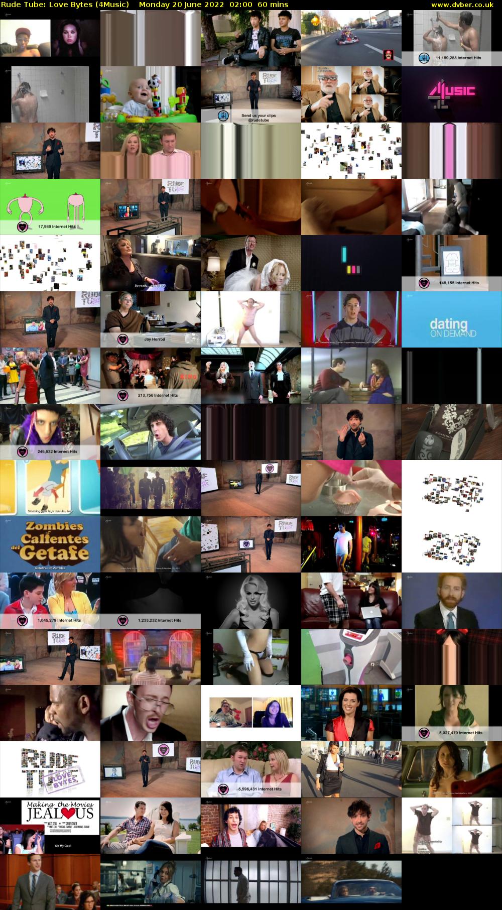 Rude Tube: Love Bytes (4Music) Monday 20 June 2022 02:00 - 03:00