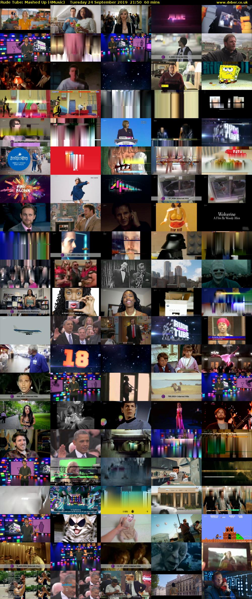 Rude Tube: Mashed Up (4Music) Tuesday 24 September 2019 21:50 - 22:50
