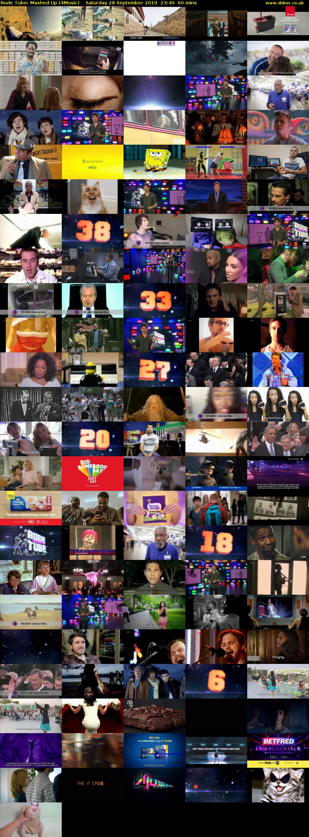 Rude Tube: Mashed Up (4Music) Saturday 28 September 2019 23:40 - 00:40