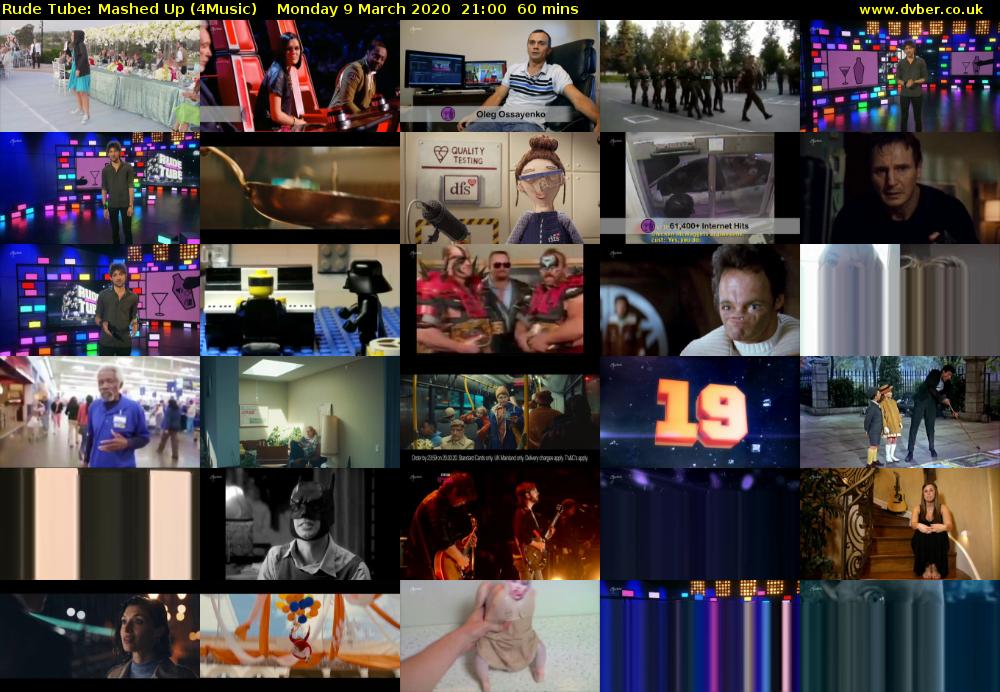 Rude Tube: Mashed Up (4Music) Monday 9 March 2020 21:00 - 22:00