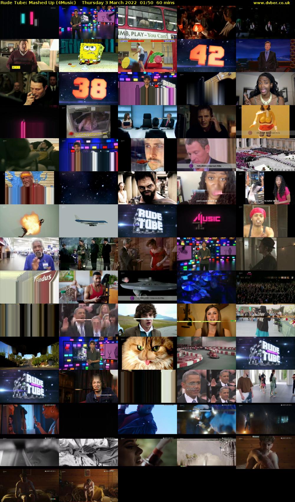 Rude Tube: Mashed Up (4Music) Thursday 3 March 2022 01:50 - 02:50