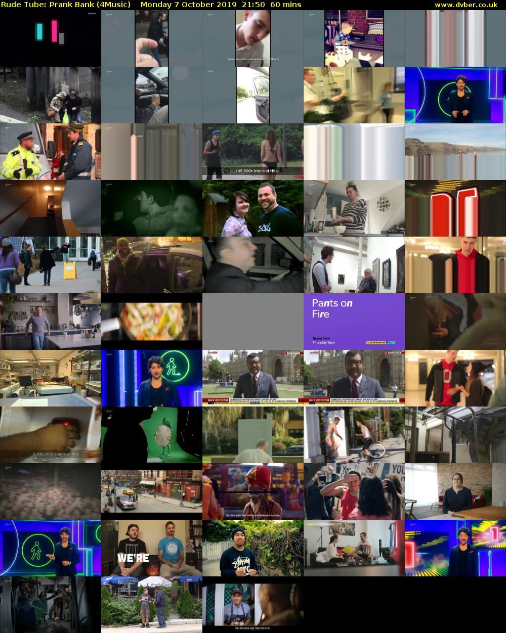 Rude Tube: Prank Bank (4Music) Monday 7 October 2019 21:50 - 22:50
