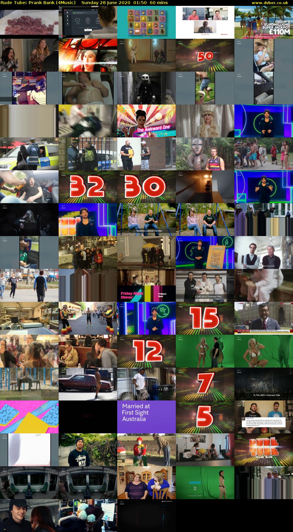 Rude Tube: Prank Bank (4Music) Sunday 28 June 2020 01:50 - 02:50