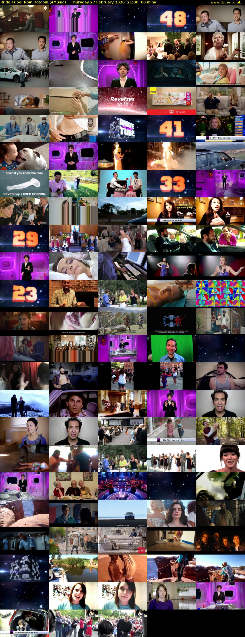Rude Tube: Rom Dotcom (4Music) Thursday 27 February 2020 21:00 - 22:00