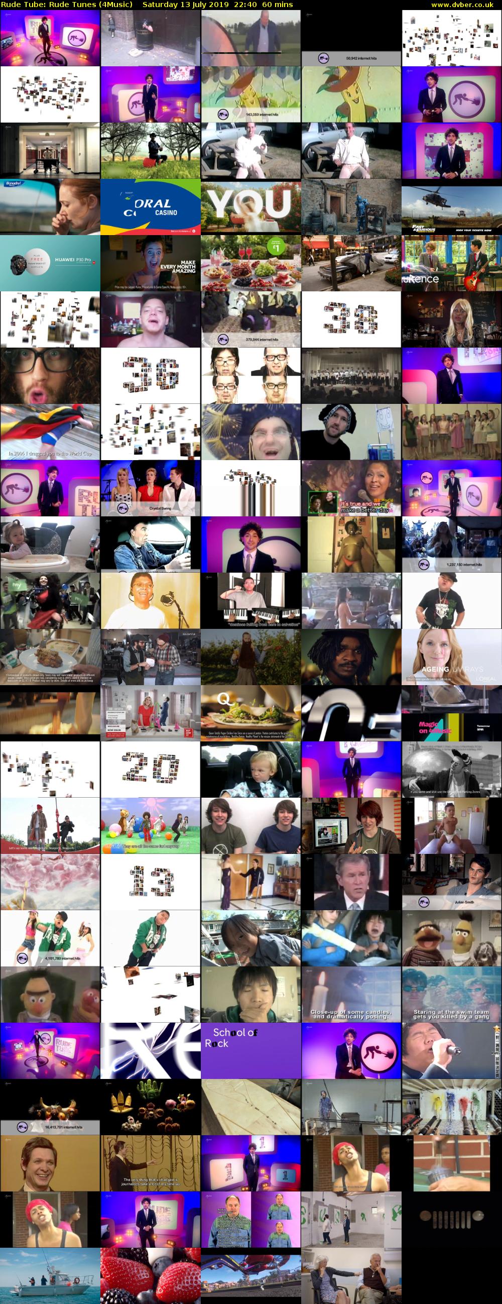 Rude Tube: Rude Tunes (4Music) Saturday 13 July 2019 22:40 - 23:40