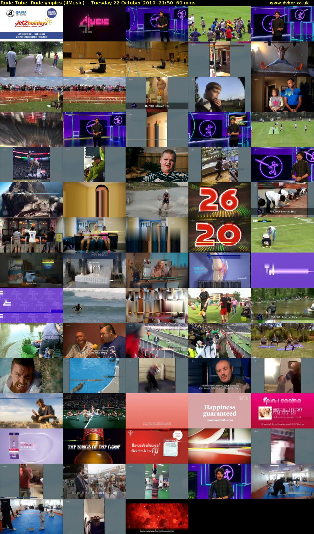 Rude Tube: Rudelympics (4Music) Tuesday 22 October 2019 21:50 - 22:50