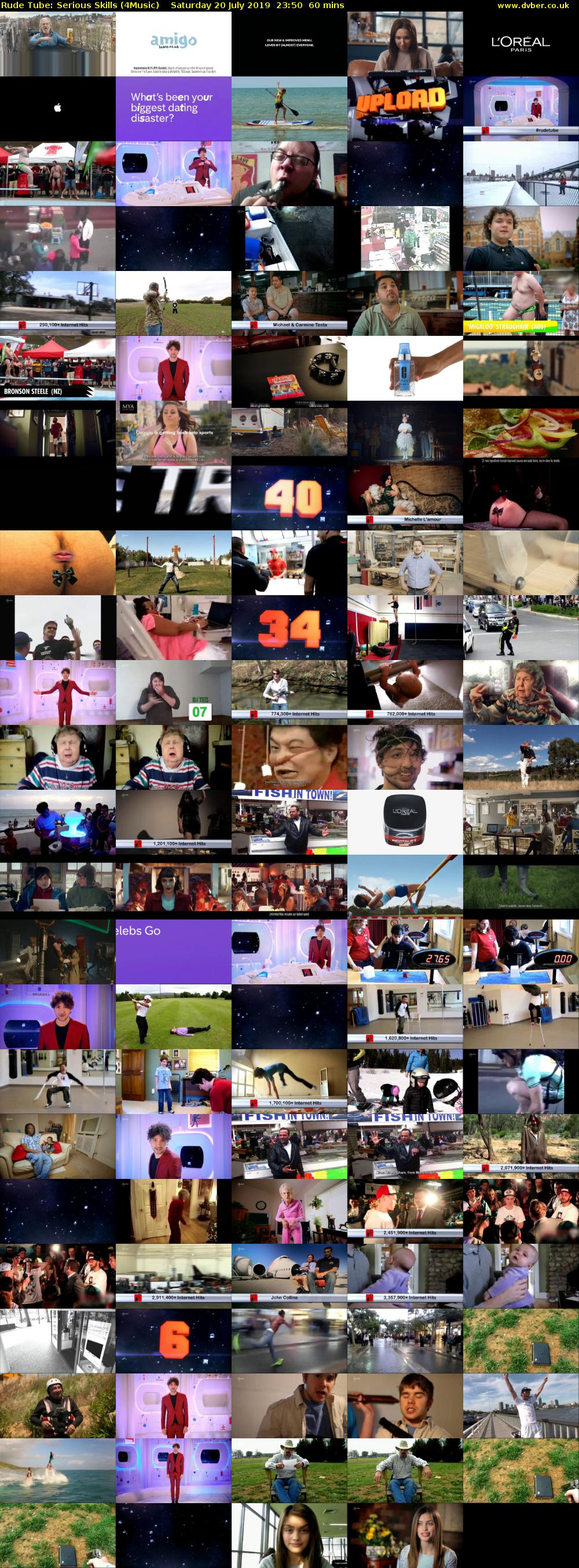 Rude Tube: Serious Skills (4Music) Saturday 20 July 2019 23:50 - 00:50