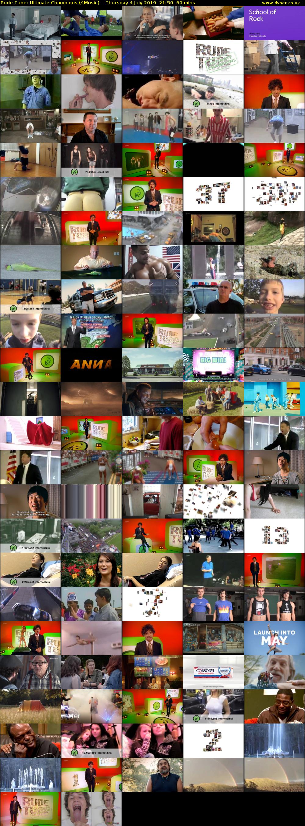 Rude Tube: Ultimate Champions (4Music) Thursday 4 July 2019 21:50 - 22:50
