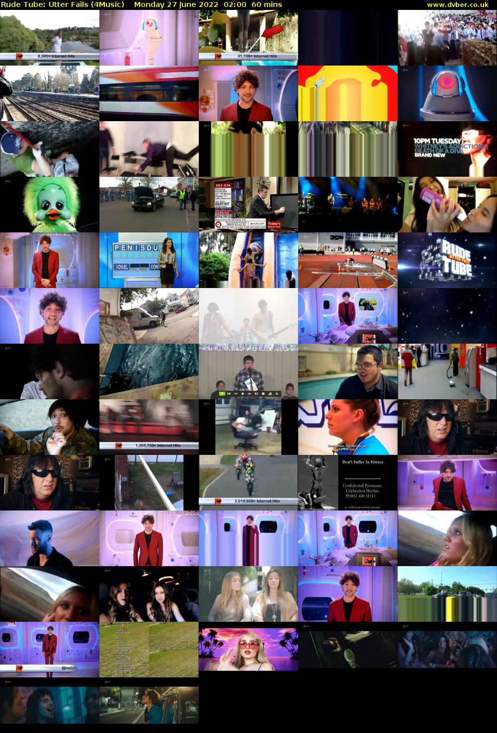 Rude Tube: Utter Fails (4Music) Monday 27 June 2022 02:00 - 03:00