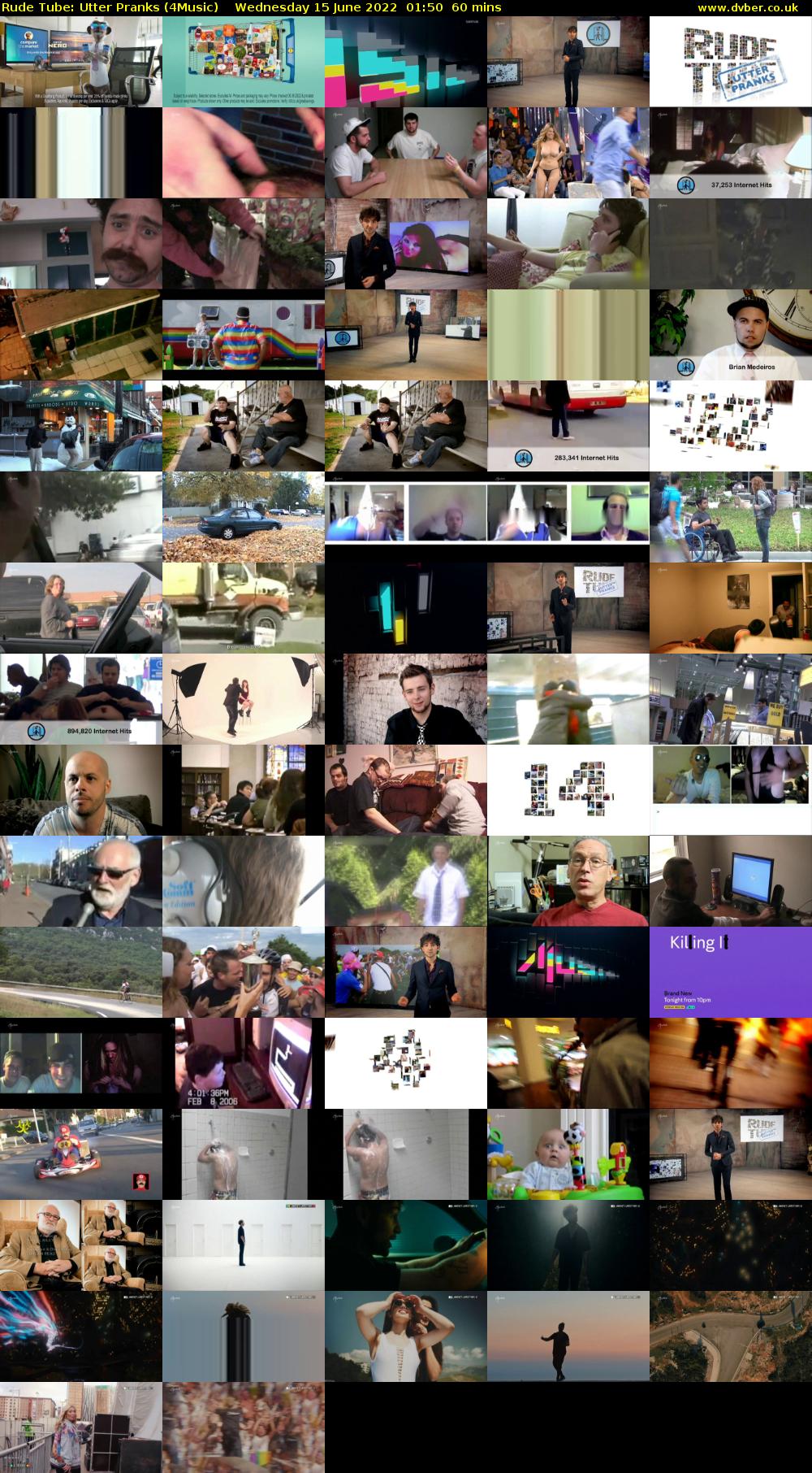 Rude Tube: Utter Pranks (4Music) Wednesday 15 June 2022 01:50 - 02:50