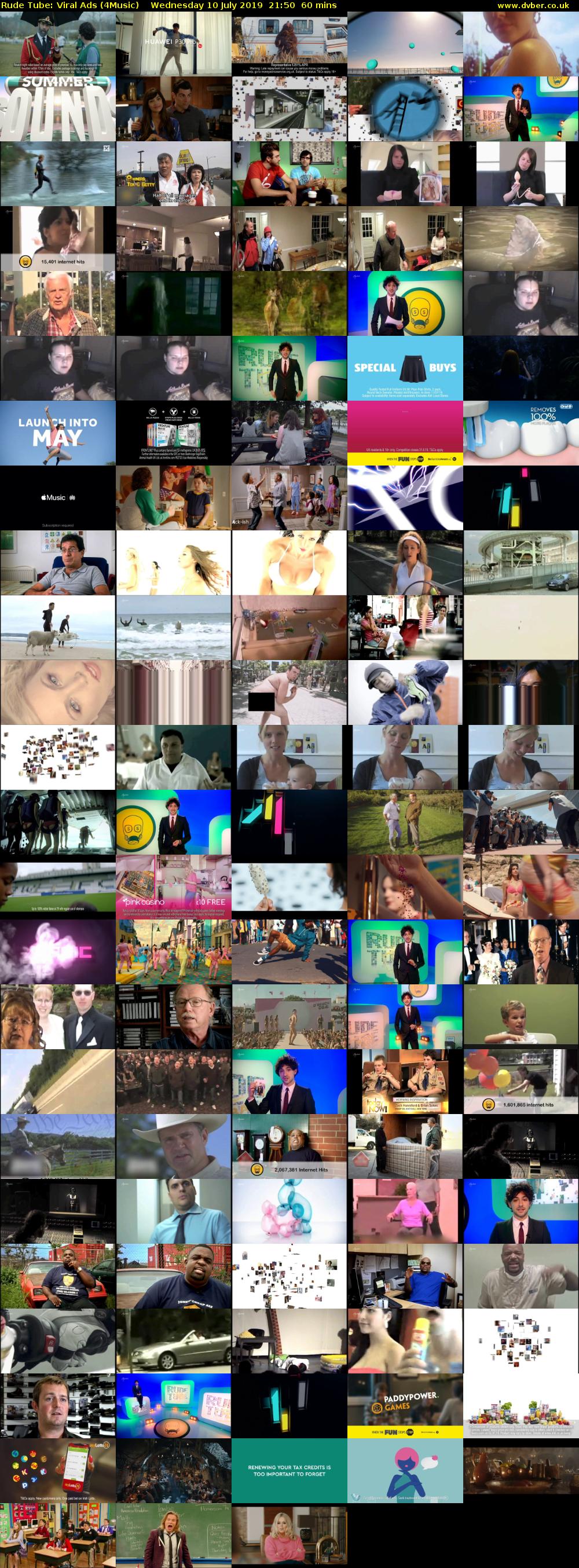 Rude Tube: Viral Ads (4Music) Wednesday 10 July 2019 21:50 - 22:50