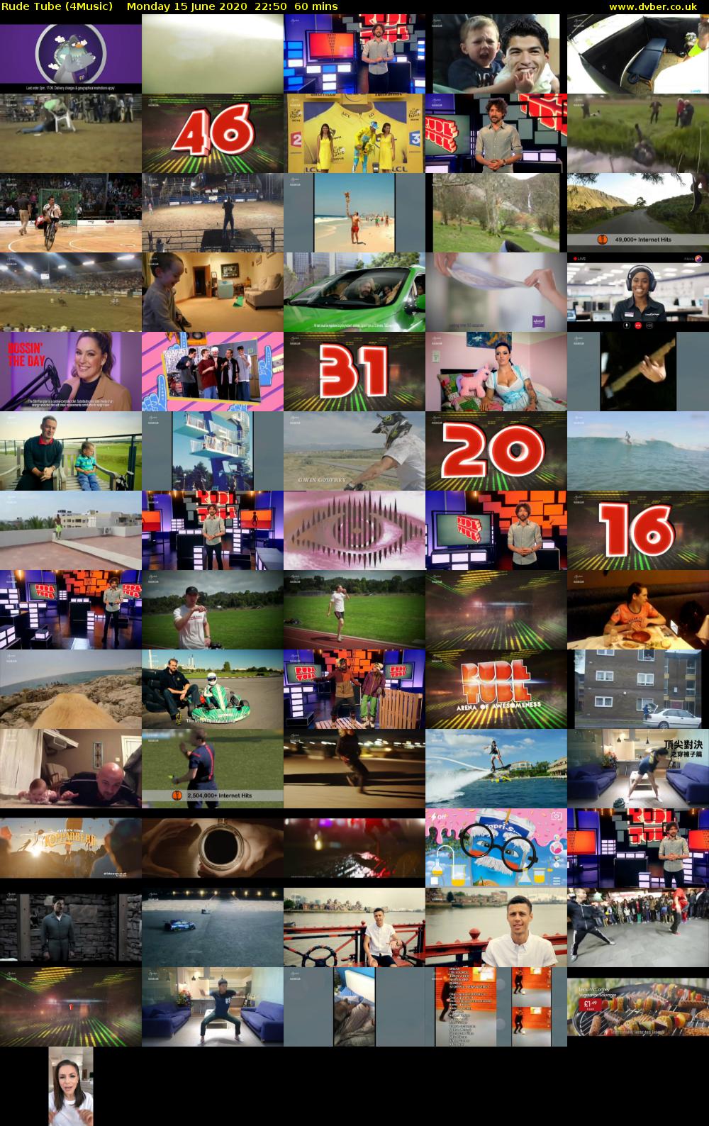 Rude Tube (4Music) Monday 15 June 2020 22:50 - 23:50