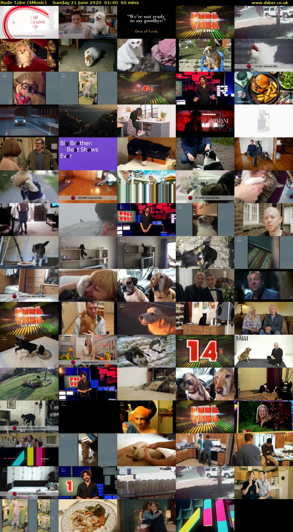 Rude Tube (4Music) Sunday 21 June 2020 01:40 - 02:40