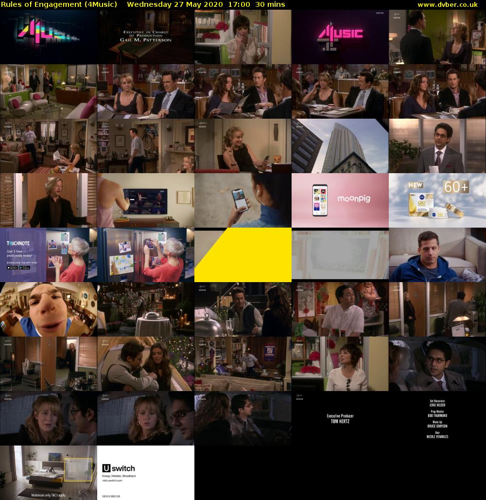 Rules of Engagement (4Music) Wednesday 27 May 2020 17:00 - 17:30