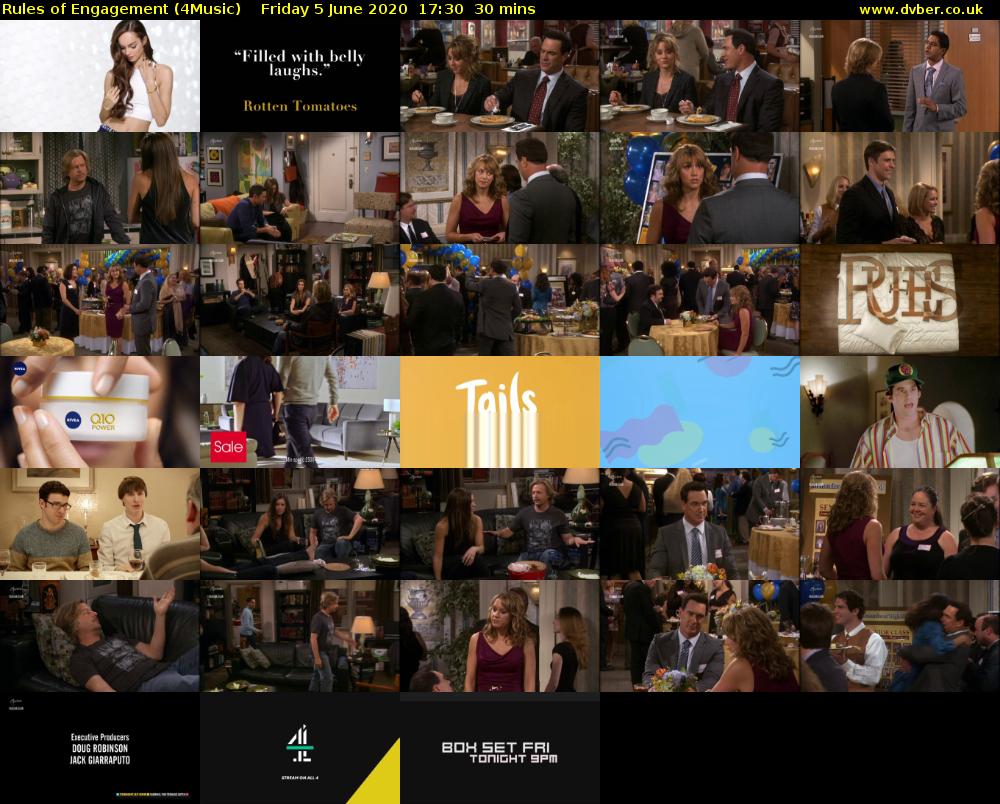 Rules of Engagement (4Music) Friday 5 June 2020 17:30 - 18:00