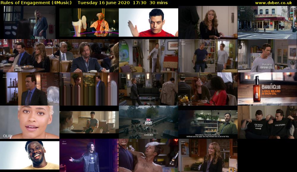 Rules of Engagement (4Music) Tuesday 16 June 2020 17:30 - 18:00