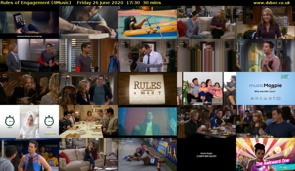 Rules of Engagement (4Music) Friday 26 June 2020 17:30 - 18:00