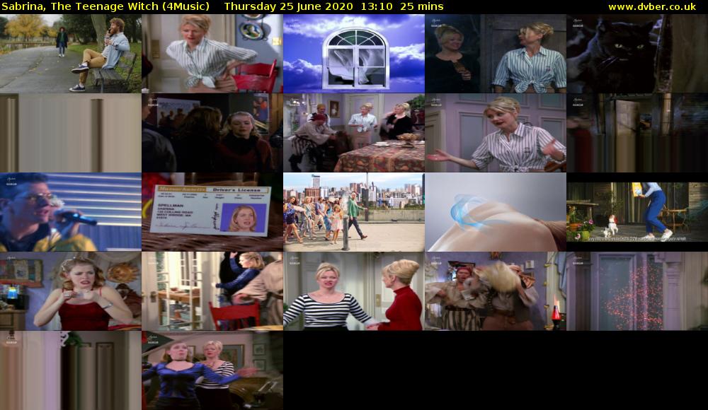 Sabrina, the Teenage Witch (4Music) Thursday 25 June 2020 13:10 - 13:35