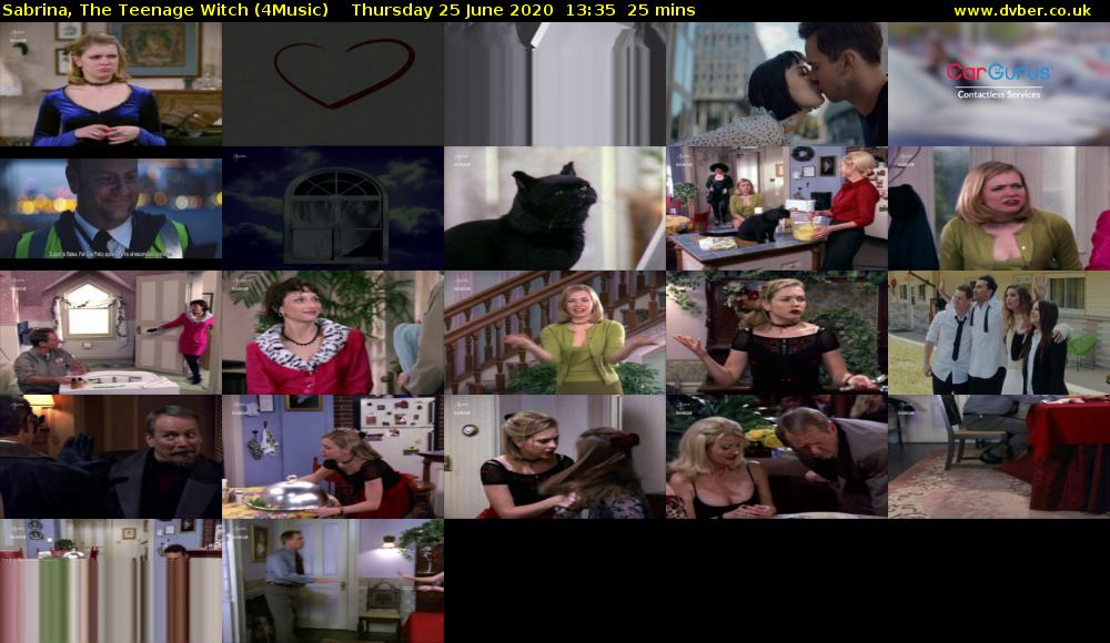 Sabrina, the Teenage Witch (4Music) Thursday 25 June 2020 13:35 - 14:00